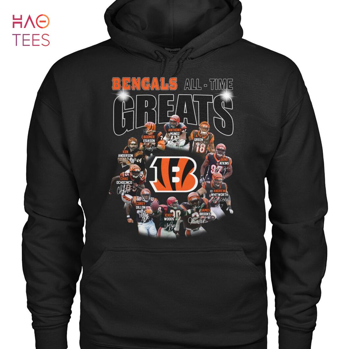 Cincinnati Bengals on an abraded steel texture T-Shirt by Movie