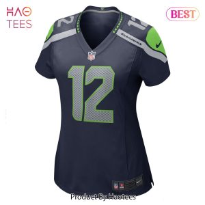 12th Fan Seattle Seahawks Nike Women’s Game Jersey College Navy