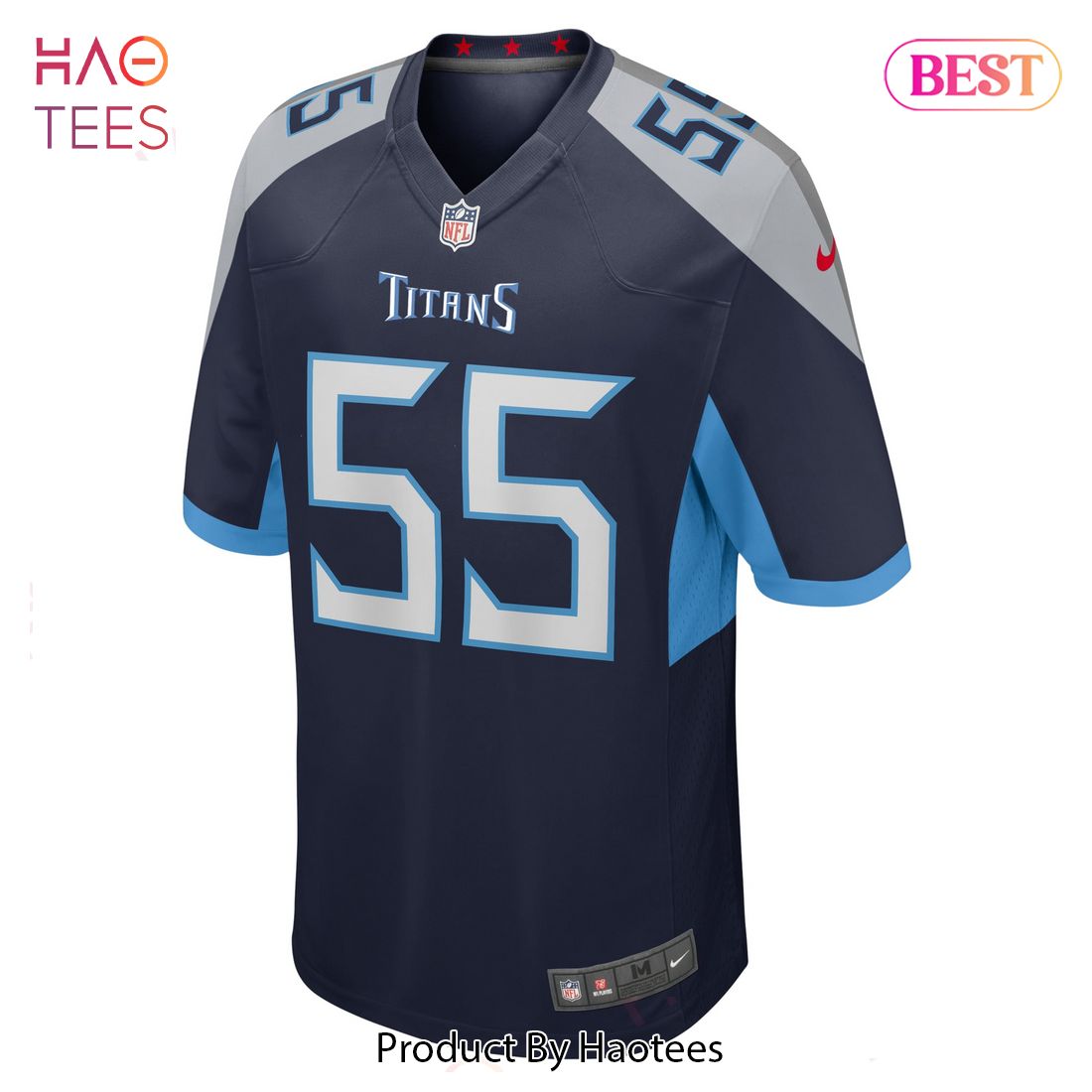 Aaron Brewer Tennessee Titans Nike Game Player Jersey Navy Luxury Store