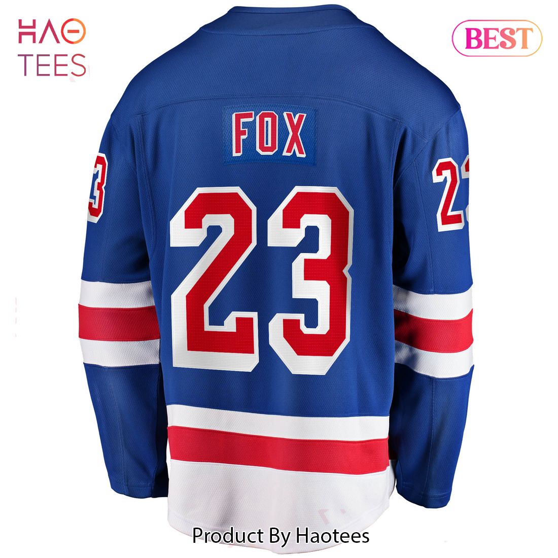 Adam Fox New York Rangers Fanatics Branded 2017 18 Home Breakaway Replica Jersey Blue