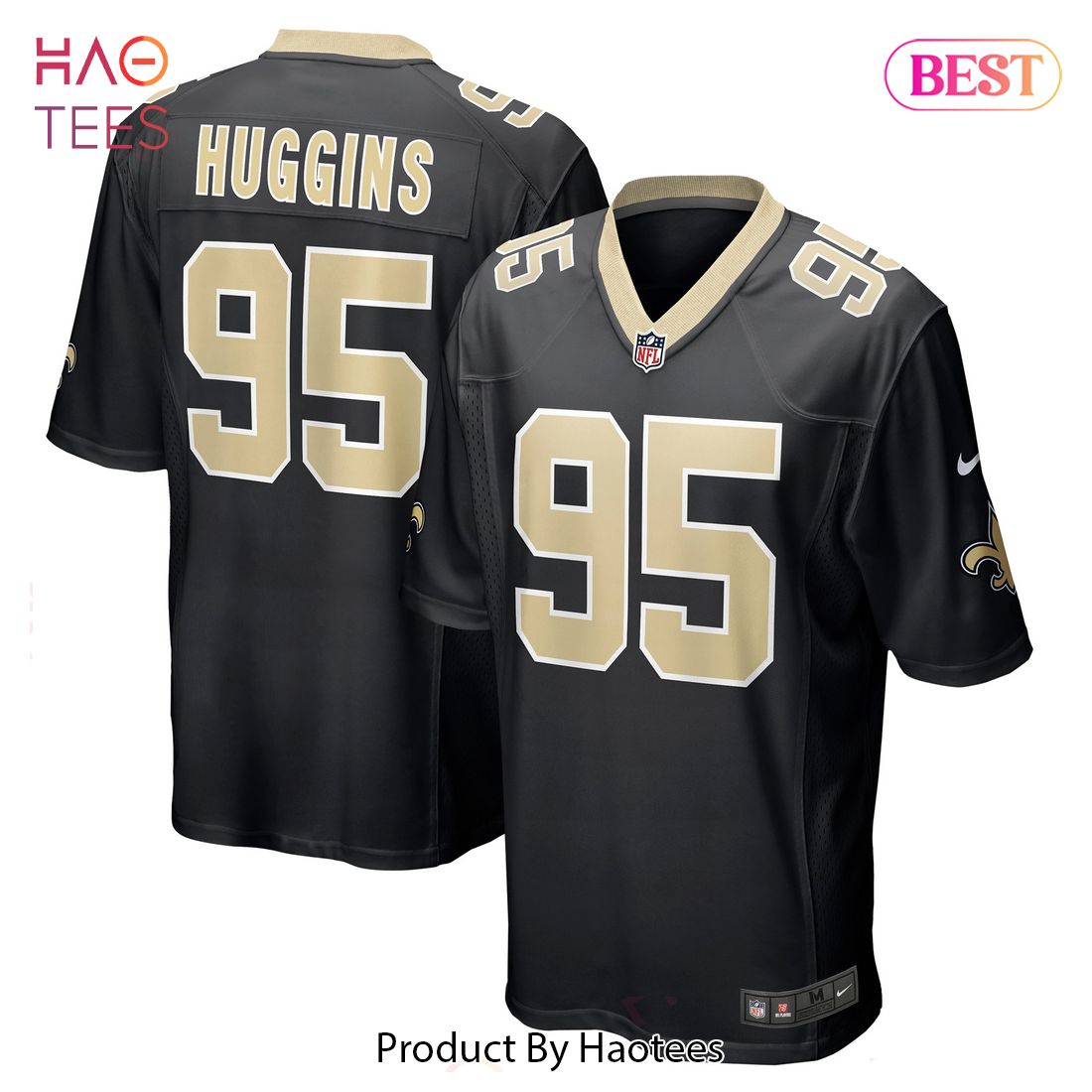 Albert Huggins New Orleans Saints Nike Player Game Jersey Black