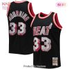 Alonzo Mourning Miami Heat Mitchell & Ness 1996-97 Hardwood Classics NBA 75th Anniversary Diamond Swingman Jersey Black