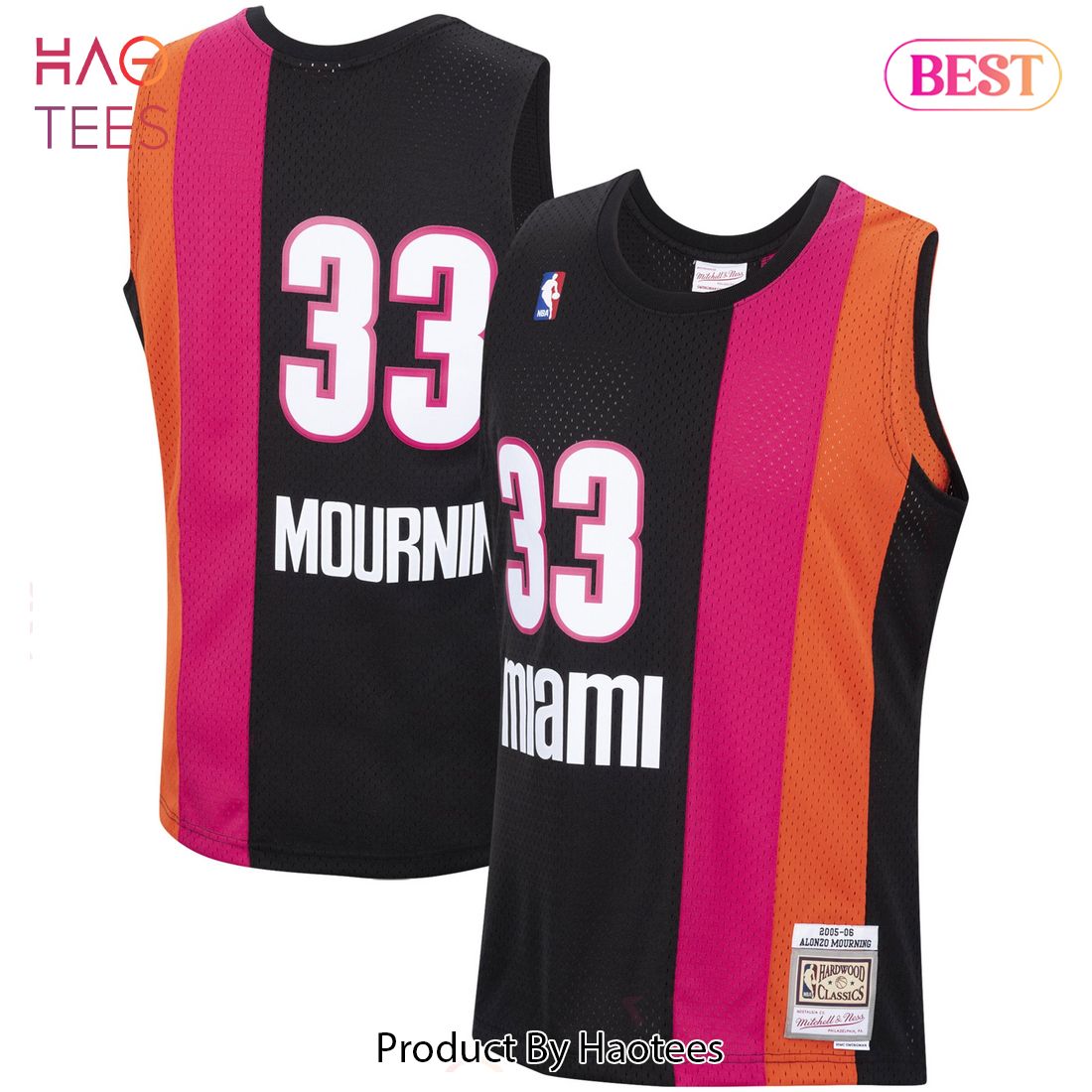 Alonzo Mourning Miami Heat Mitchell & Ness 2005-06 Hardwood Classics Swingman Jersey Black Alonzo Mourning Miami Heat Mitchell & Ness 2005-06 Hardwood Classics Swingman Jersey Black
