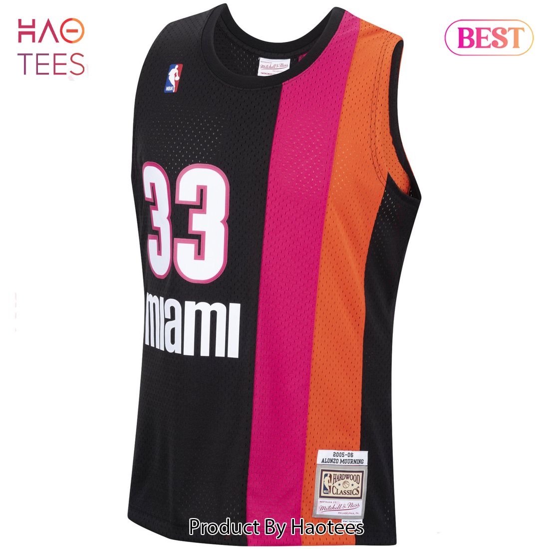 Alonzo Mourning Miami Heat Mitchell & Ness 2005-06 Hardwood Classics Swingman Jersey Black Alonzo Mourning Miami Heat Mitchell & Ness 2005-06 Hardwood Classics Swingman Jersey Black
