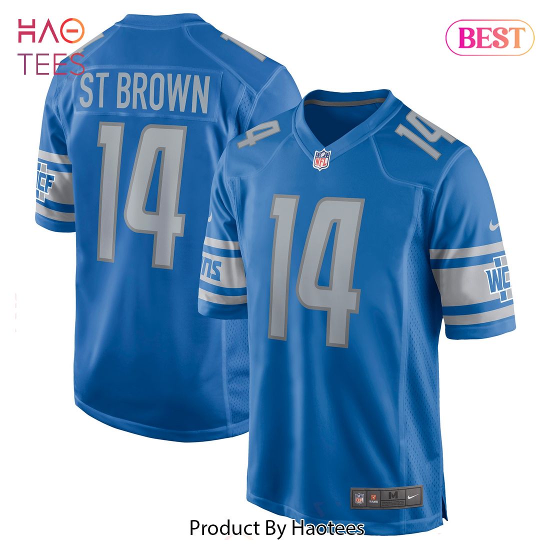 Amon-Ra St. Brown Detroit Lions Nike Game Player Jersey Blue