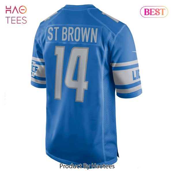 Amon-Ra St. Brown Detroit Lions Nike Game Player Jersey Blue