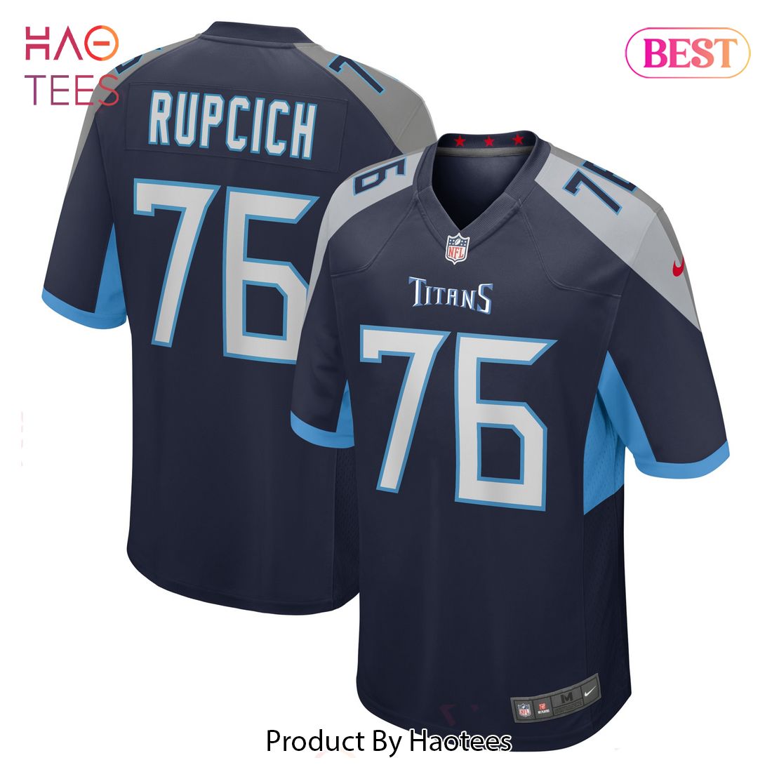 Andrew Rupcich Tennessee Titans Nike Game Player Jersey Navy
