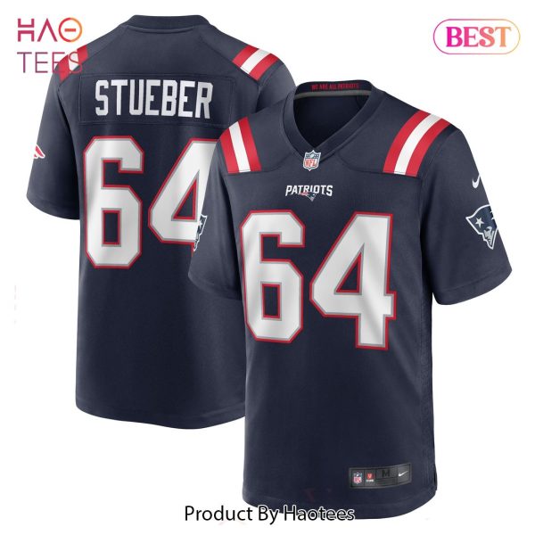 Andrew Stueber New England Patriots Nike Game Player Jersey Navy
