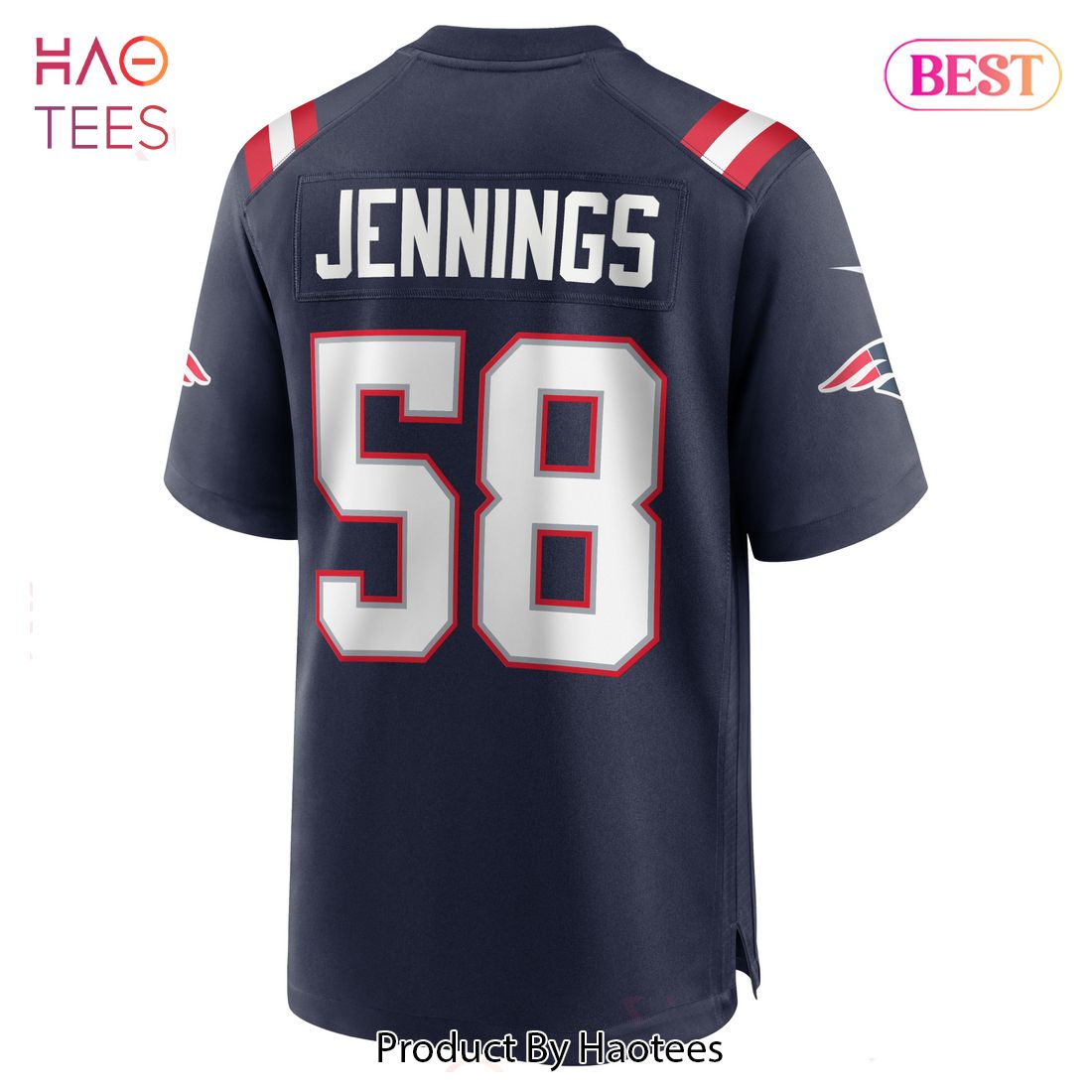 Anfernee Jennings New England Patriots Nike Team Game Jersey Navy