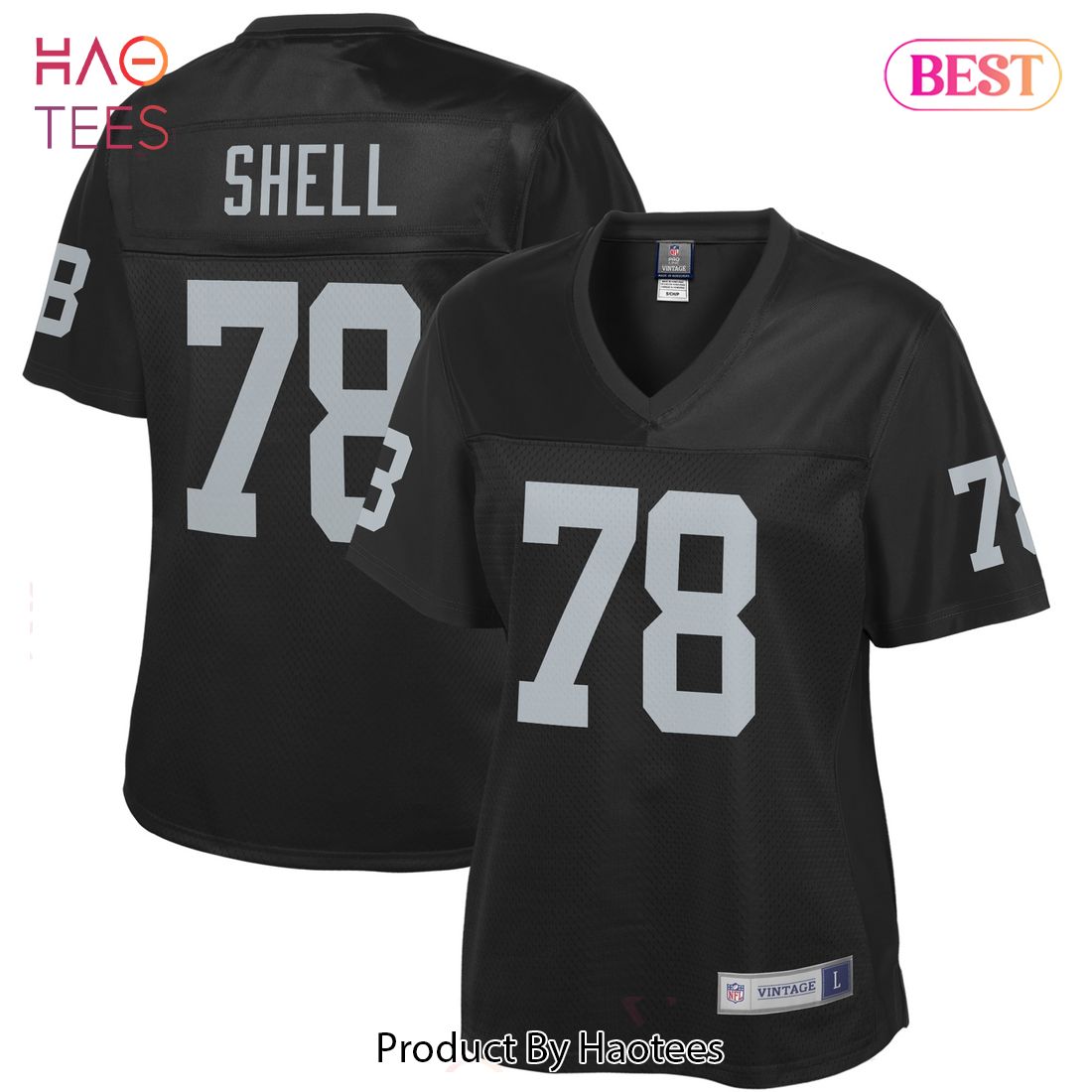 Art Shell Las Vegas Raiders NFL Pro Line Women’s Retired Player Replica Jersey Black
