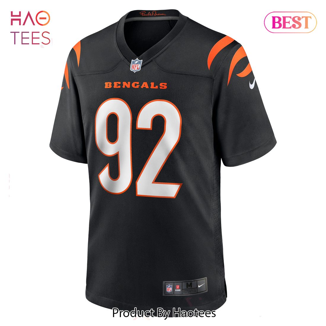 B.J. Hill Cincinnati Bengals Nike Game Jersey Black Luxury Store