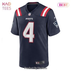 Bailey Zappe New England Patriots Nike Game Player Jersey Navy