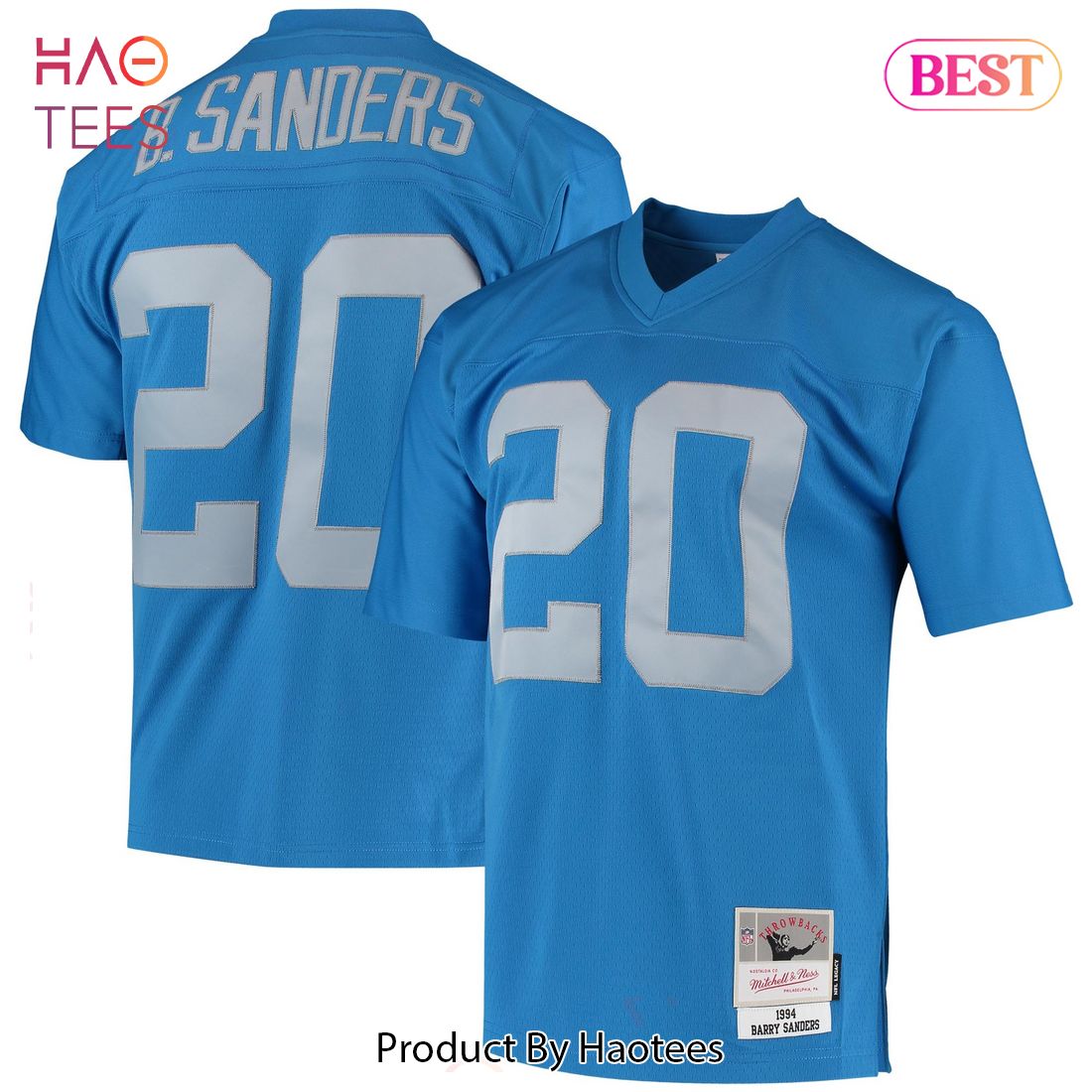 Barry Sanders Detroit Lions Mitchell & Ness 1994 Legacy Replica Jersey Blue