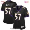 Bart Scott Baltimore Ravens Nike Women’s Game Retired Player Jersey Purple