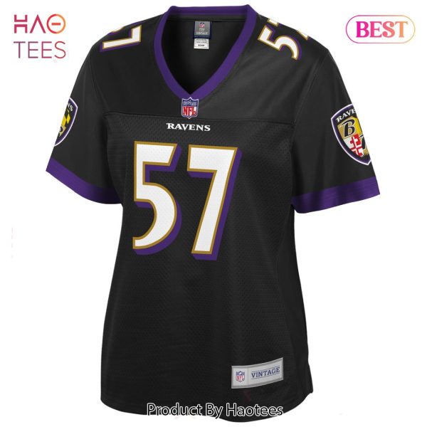 Bart Scott Baltimore Ravens NFL Pro Line Women’s Retired Player Jersey Black