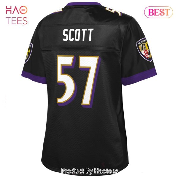 Bart Scott Baltimore Ravens NFL Pro Line Women’s Retired Player Jersey Black