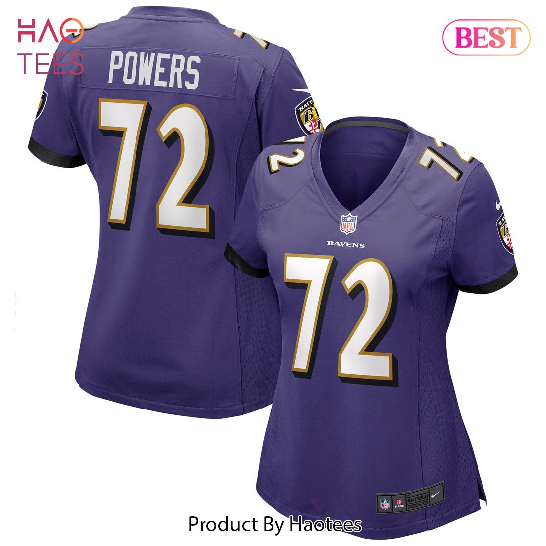 Ben Powers Baltimore Ravens Nike Women’s Game Jersey Purple