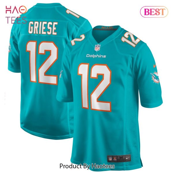 Bob Griese Miami Dolphins Nike Game Retired Player Jersey Aqua