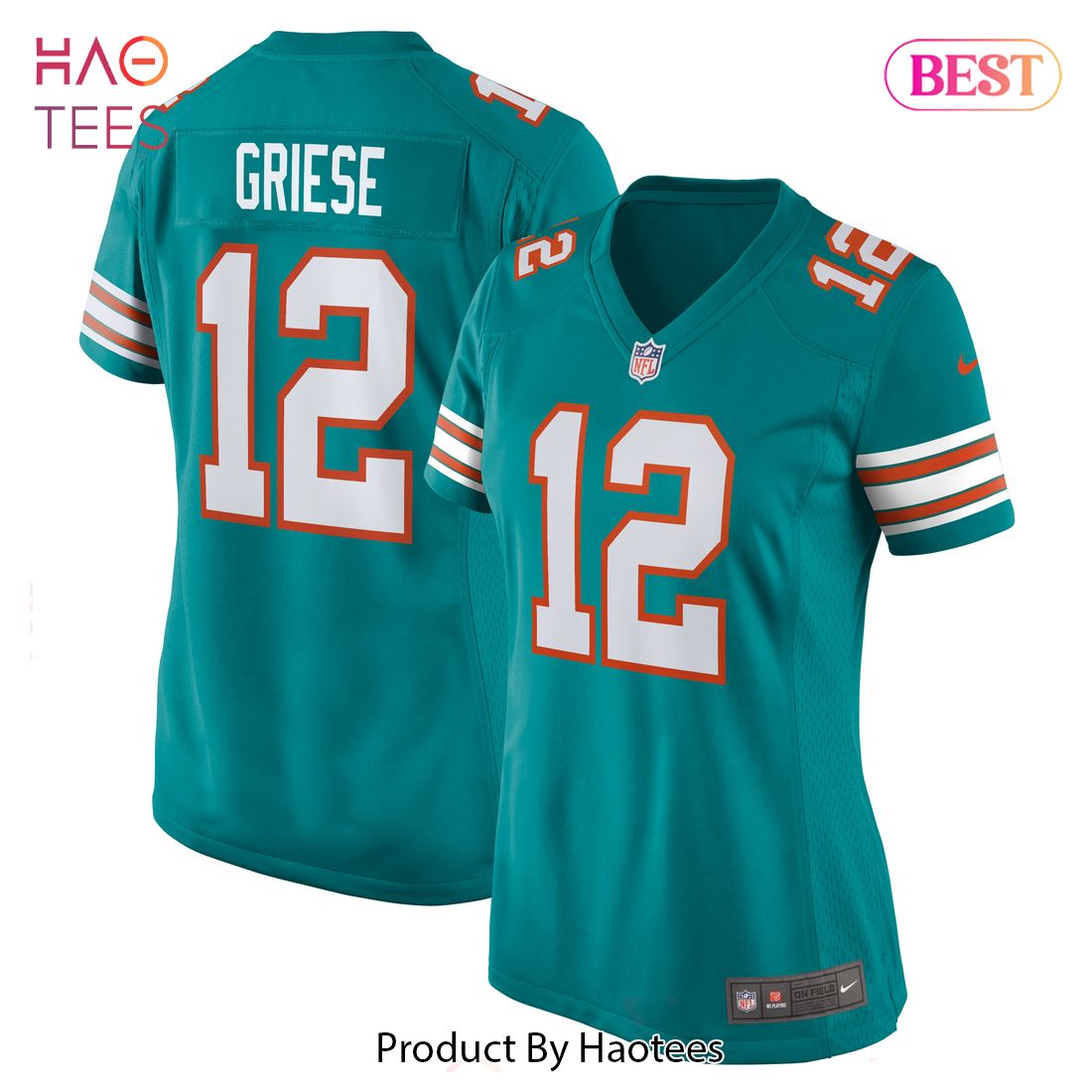 Bob Griese Miami Dolphins Nike Women’s Retired Player Jersey Aqua Luxury Store