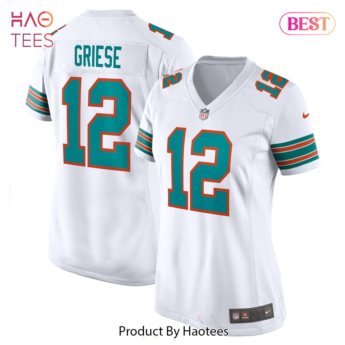 Bob Griese Miami Dolphins Nike Women’s Retired Player Jersey White Luxury Store