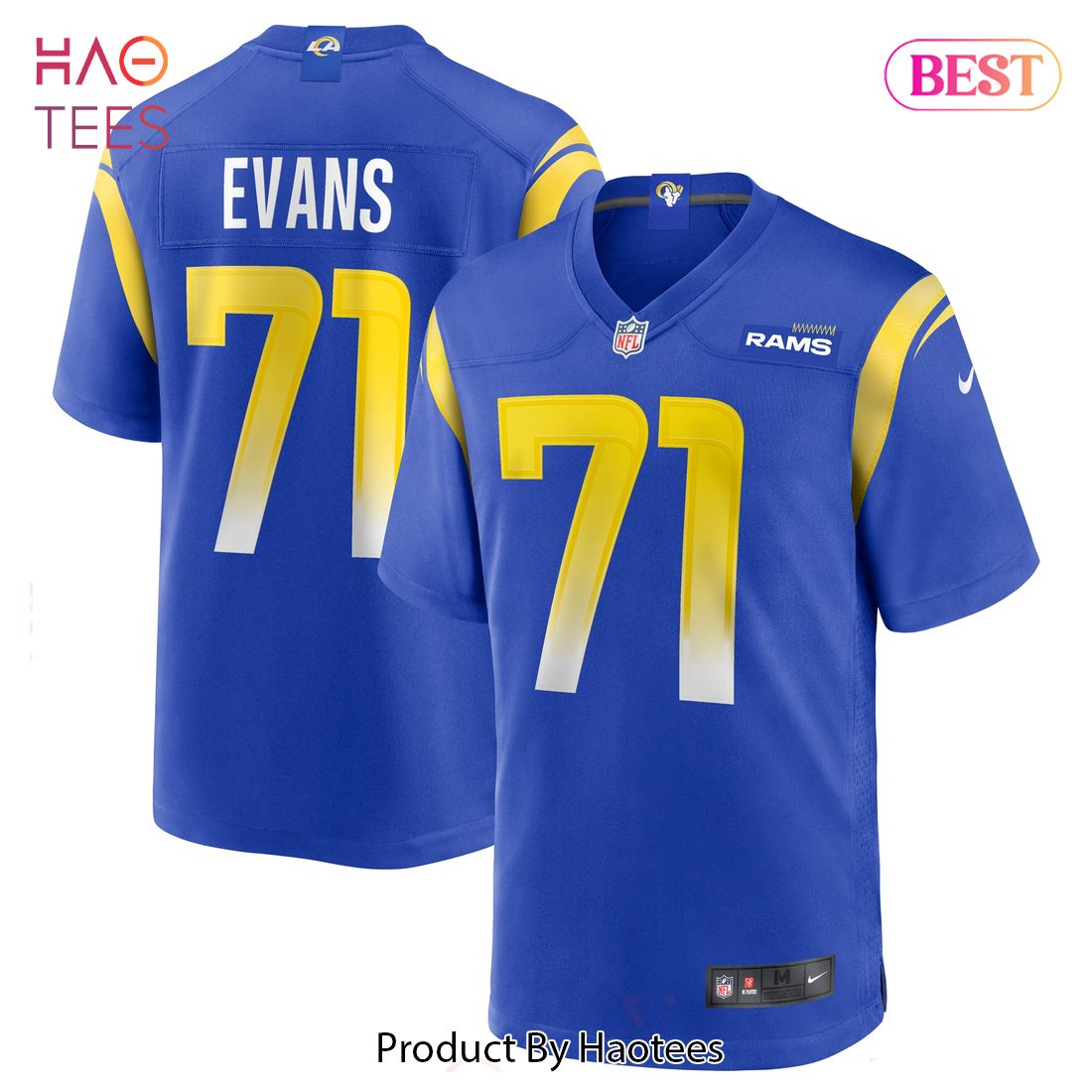 Bobby Evans Los Angeles Rams Nike Game Jersey Royal Luxury Store