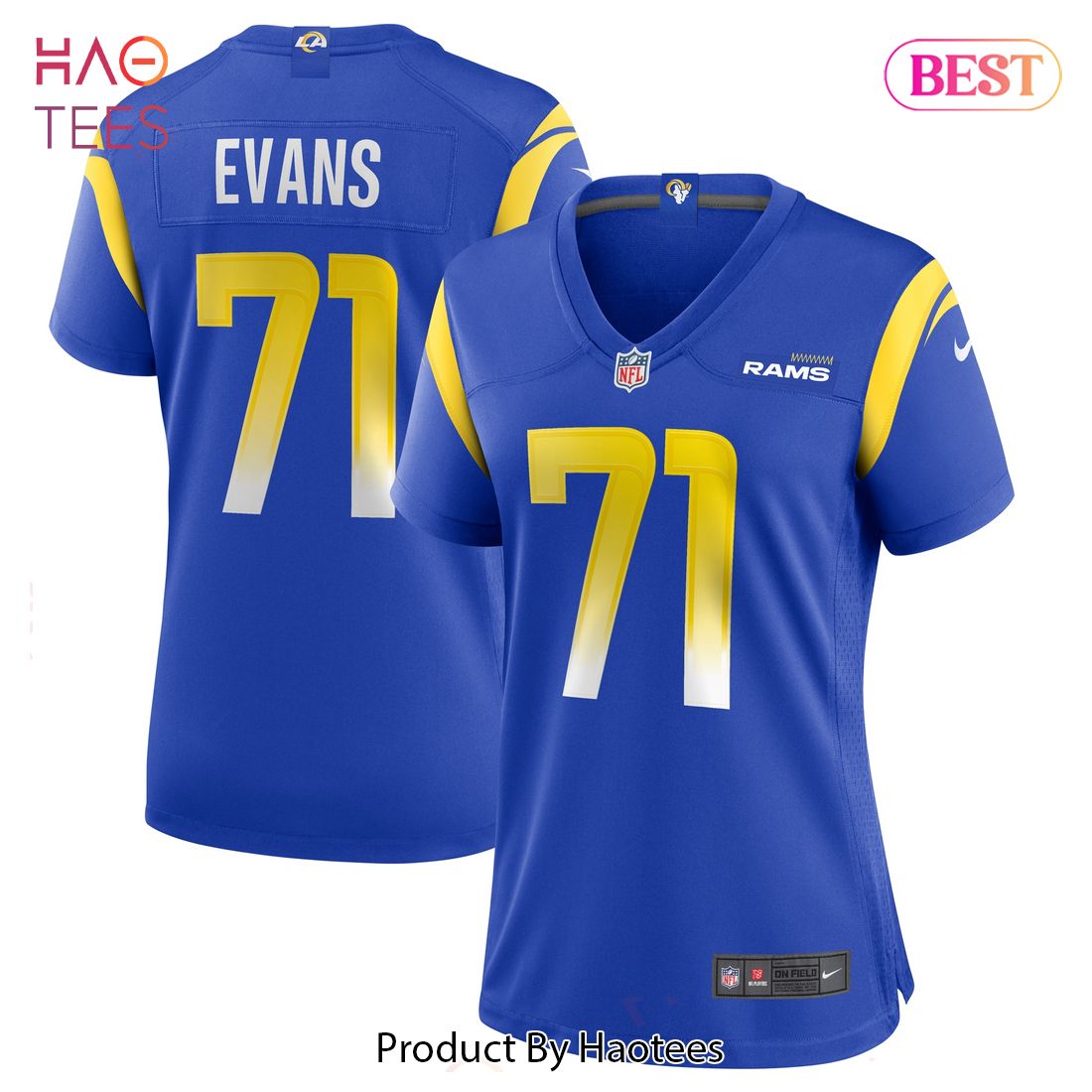 Bobby Evans Los Angeles Rams Nike Women’s Game Jersey Royal Luxury Store