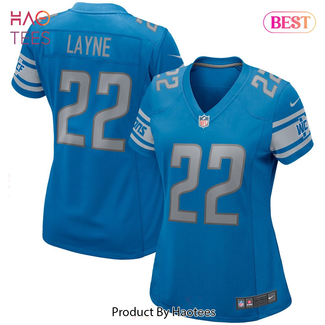 Bobby Layne Detroit Lions Nike Women’s Game Retired Player Jersey Blue Luxury Store