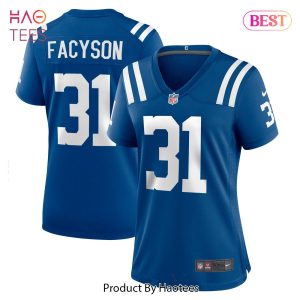 Brandon Facyson Indianapolis Colts Nike Women’s Player Game Jersey Royal