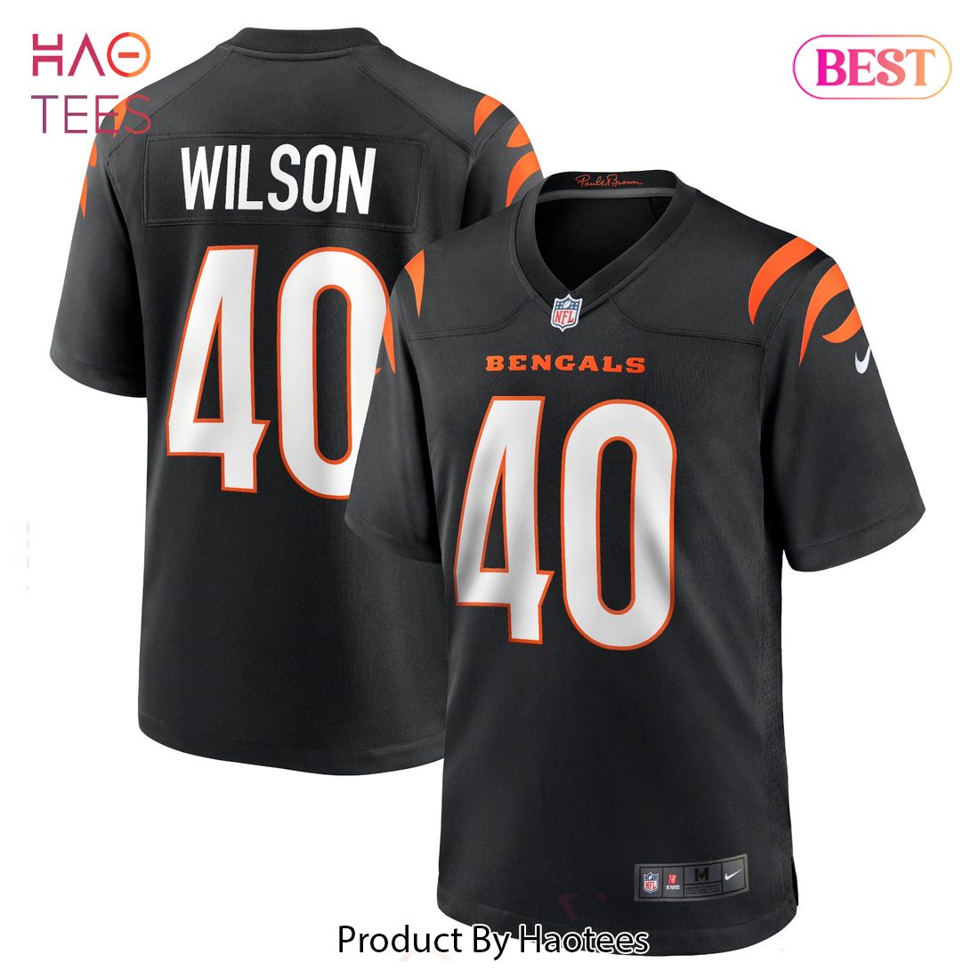 Brandon Wilson Cincinnati Bengals Nike Game Jersey Black Luxury Store