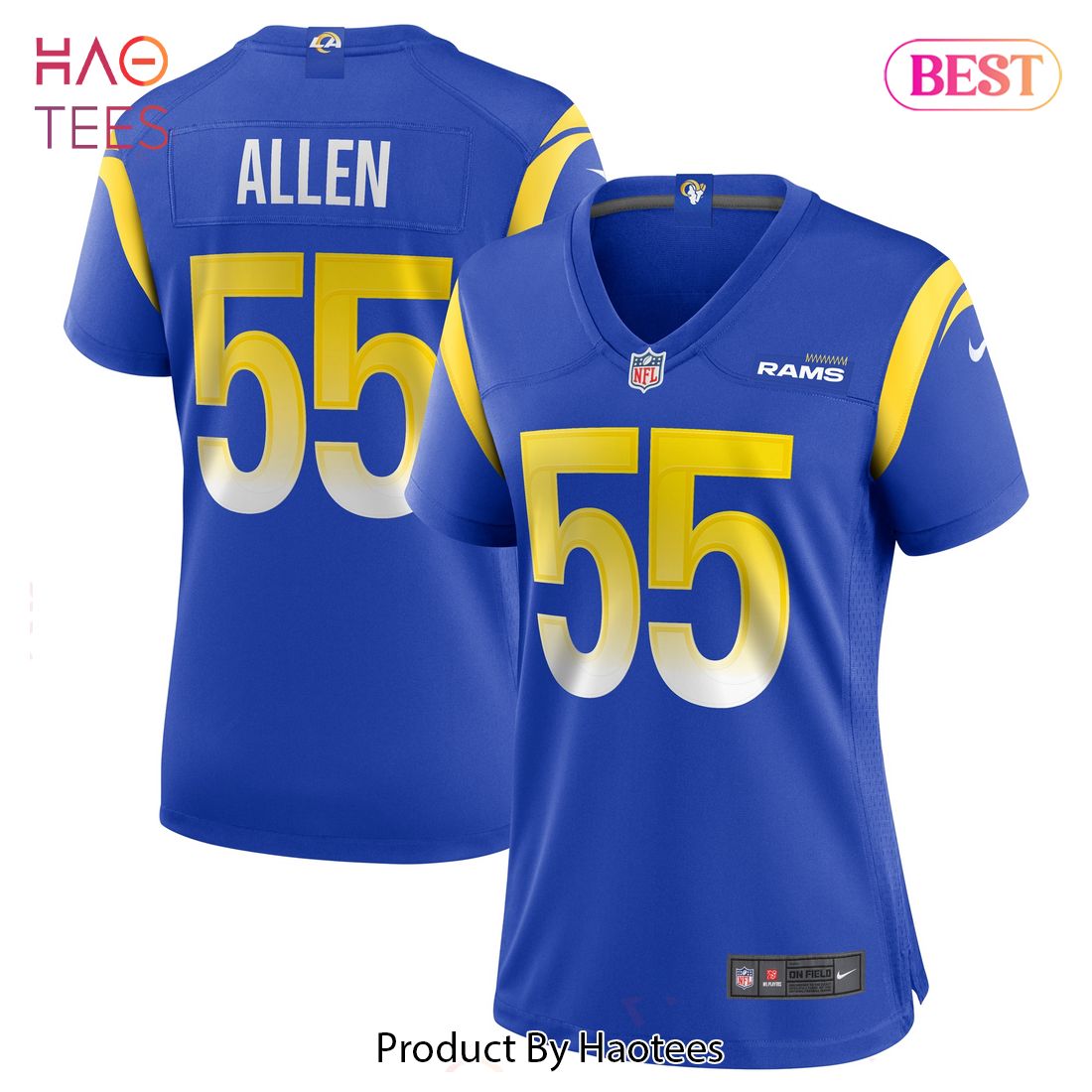 Brian Allen Los Angeles Rams Nike Women’s Game Jersey Royal Luxury Store