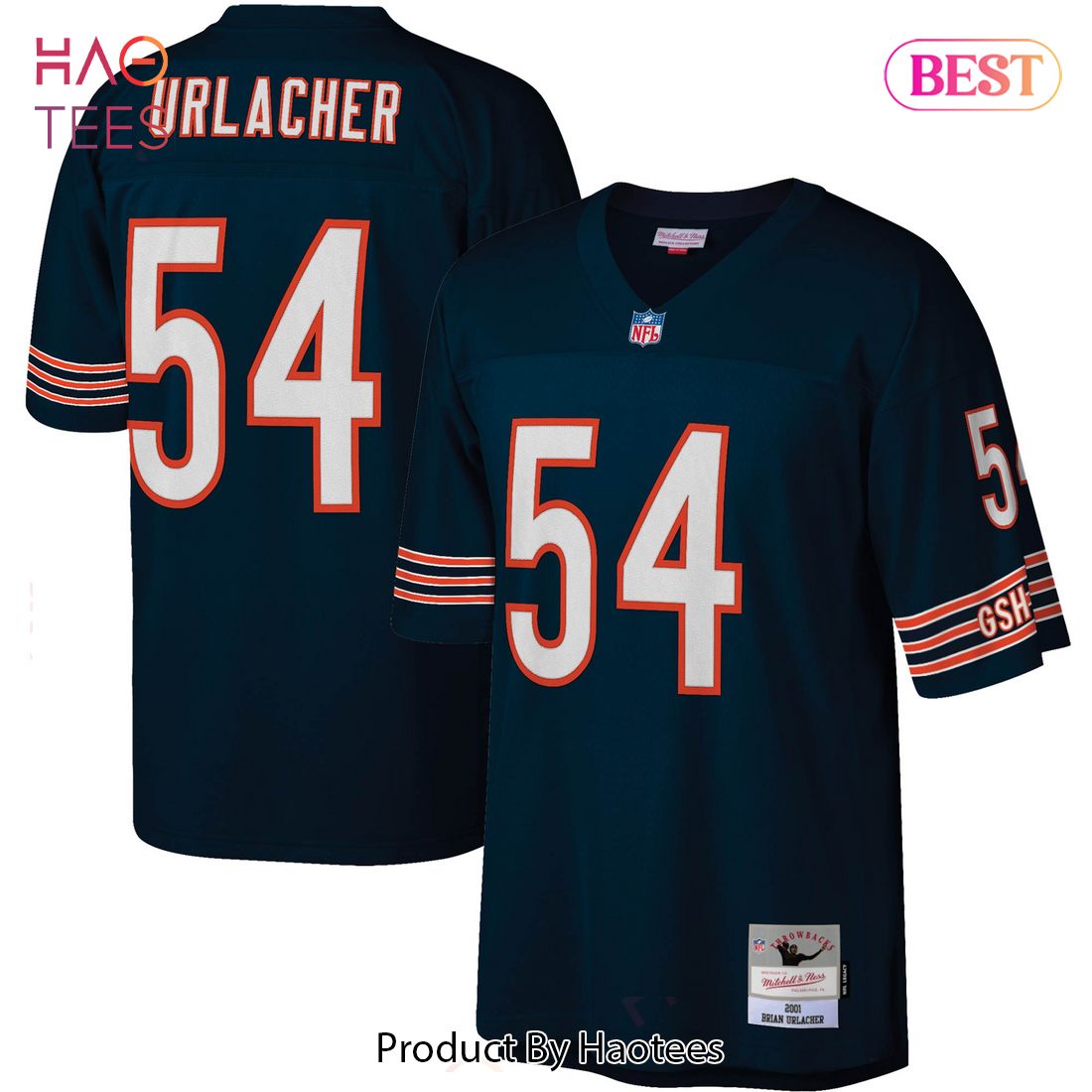 Brian Urlacher Chicago Bears Mitchell & Ness Legacy Replica Jersey Navy