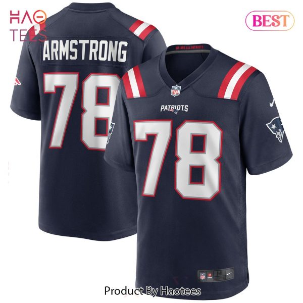 Bruce Armstrong New England Patriots Nike Game Retired Player Jersey Navy