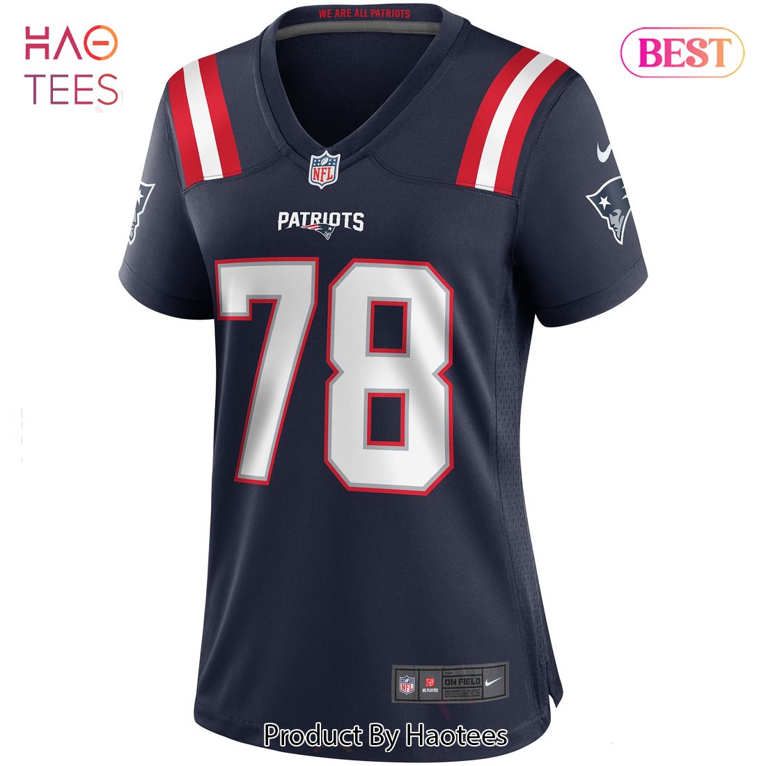 Bruce Armstrong New England Patriots Nike Women’s Game Retired Player Jersey Navy Luxury Store