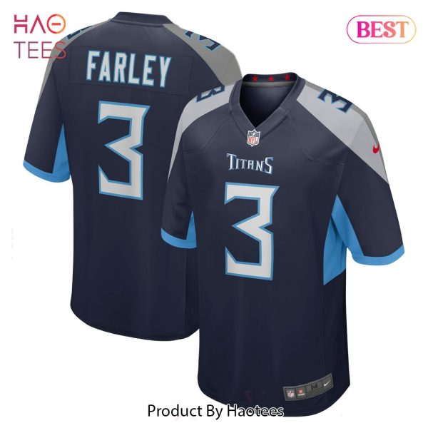 Caleb Farley Tennessee Titans Nike Game Jersey Navy