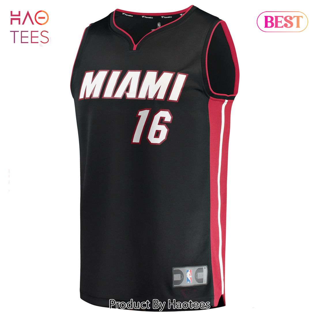Caleb Martin Miami Heat Fanatics Branded 2021 22 Fast Break Replica Jersey Icon Edition Black