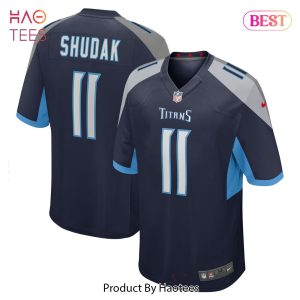 Caleb Shudak Tennessee Titans Nike Game Player Jersey Navy