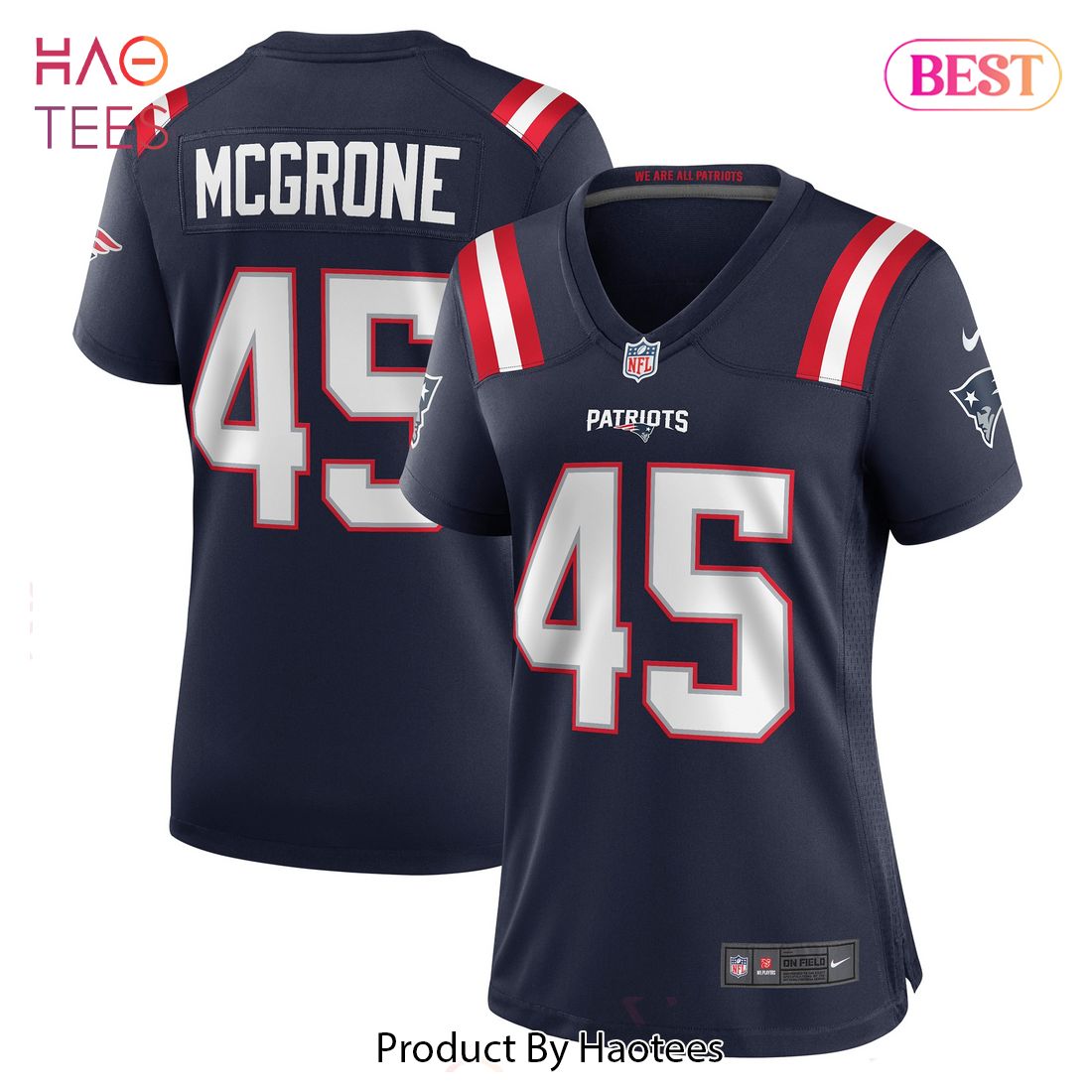 Cameron McGrone New England Patriots Nike Women’s Game Jersey Navy