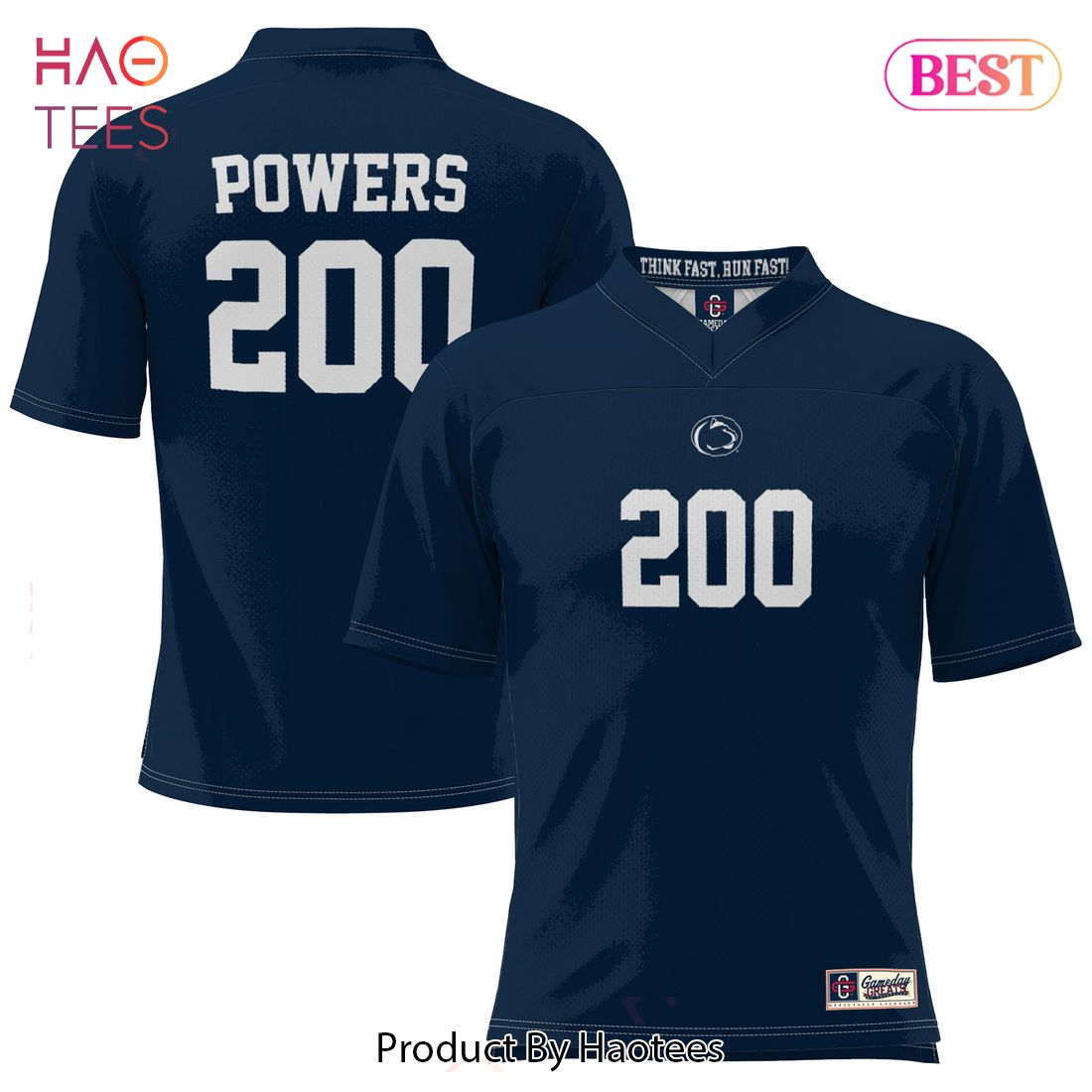 Chad Powers Penn State Nittany Lions ProSphere Football Jersey Navy