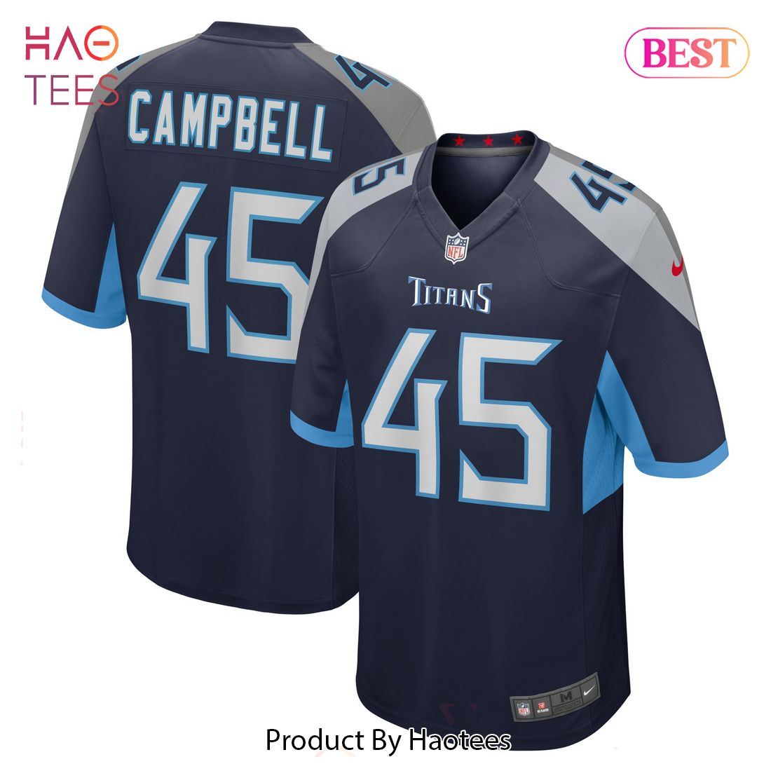 Chance Campbell Tennessee Titans Nike Player Game Jersey Navy Luxury Store