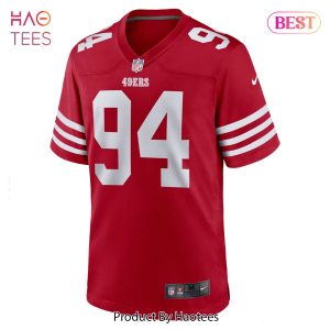 Charles Omenihu San Francisco 49ers Nike Game Player Jersey Scarlet