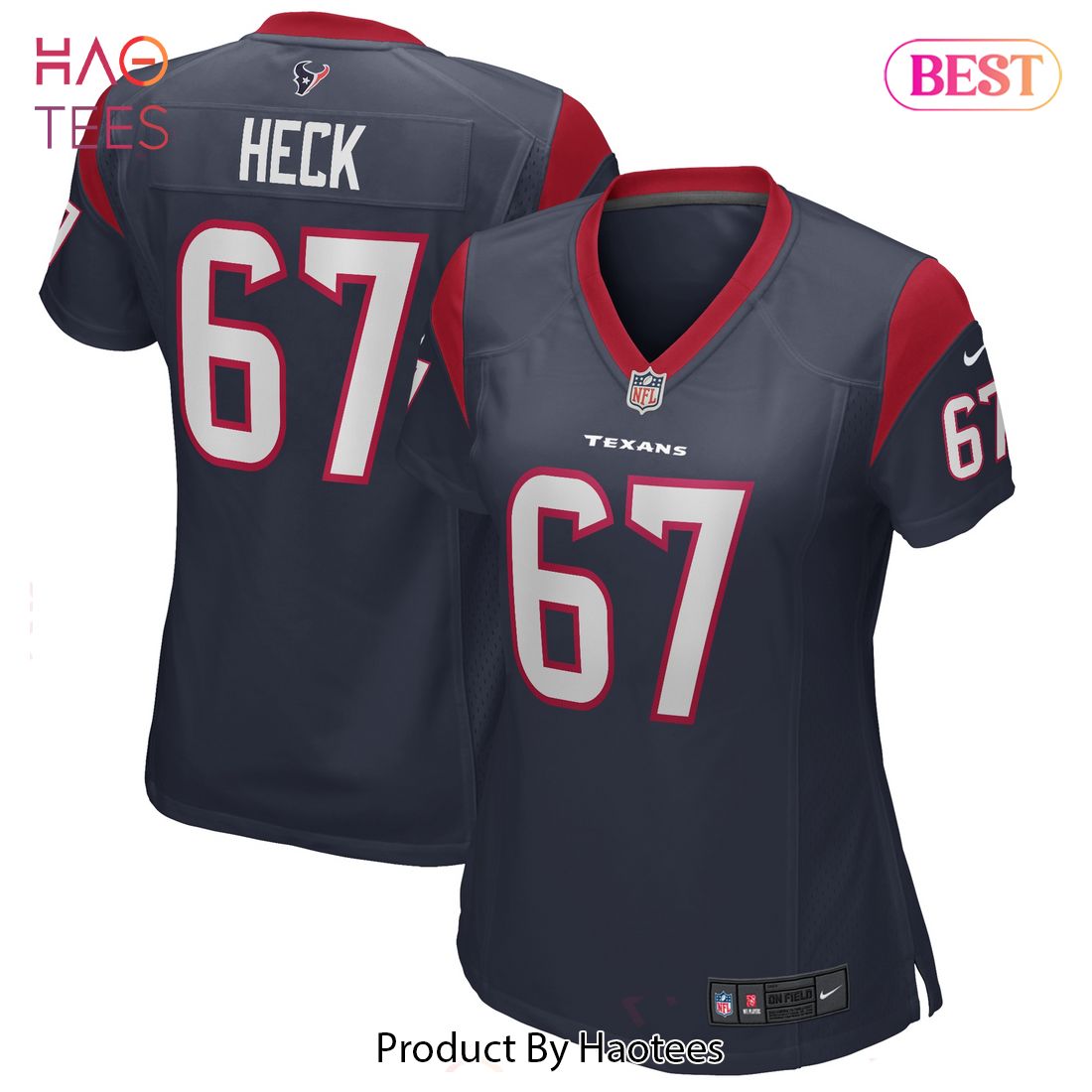 Charlie Heck Houston Texans Nike Women’s Game Jersey Navy Luxury Store