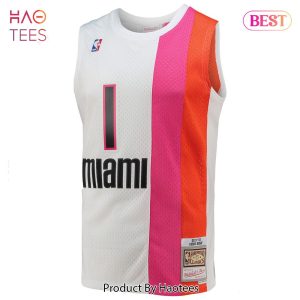 Chris Bosh Miami Heat Mitchell & Ness 2011-12 Hardwood Classics Swingman Jersey White