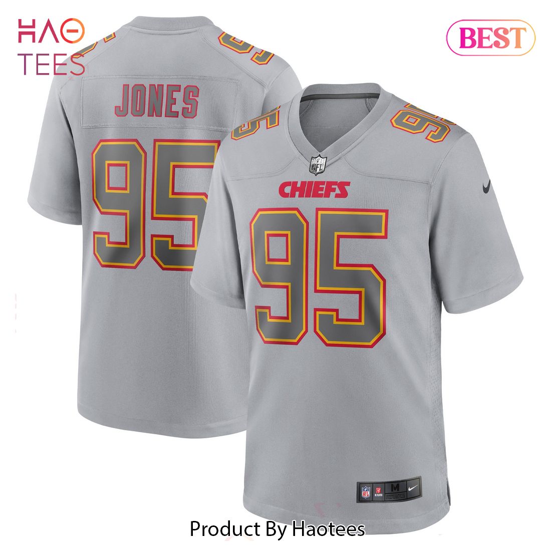 Chris Jones Kansas City Chiefs Nike Atmosphere Fashion Game Jersey Gray