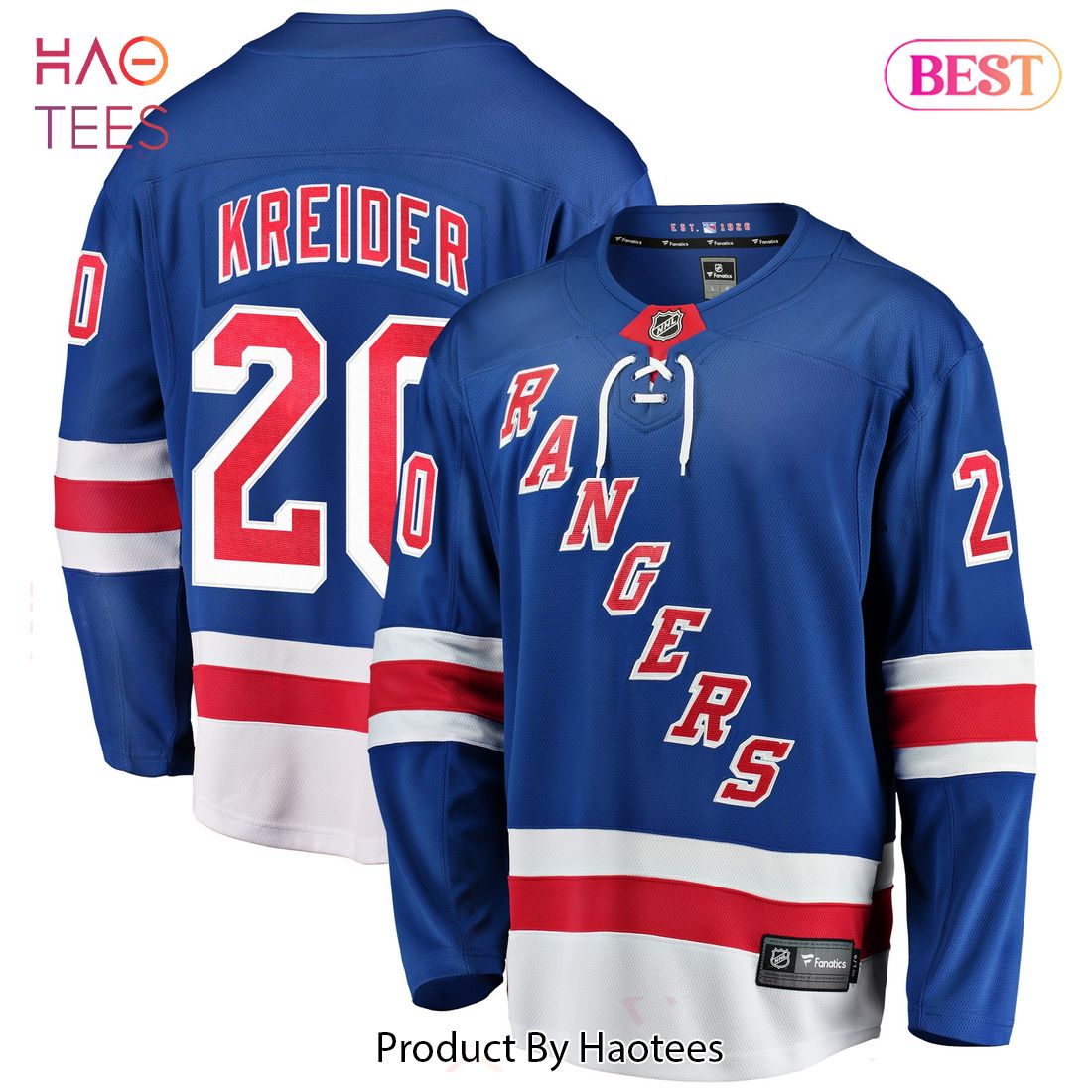 Chris Kreider New York Rangers Fanatics Branded Home Breakaway Player Jersey Blue