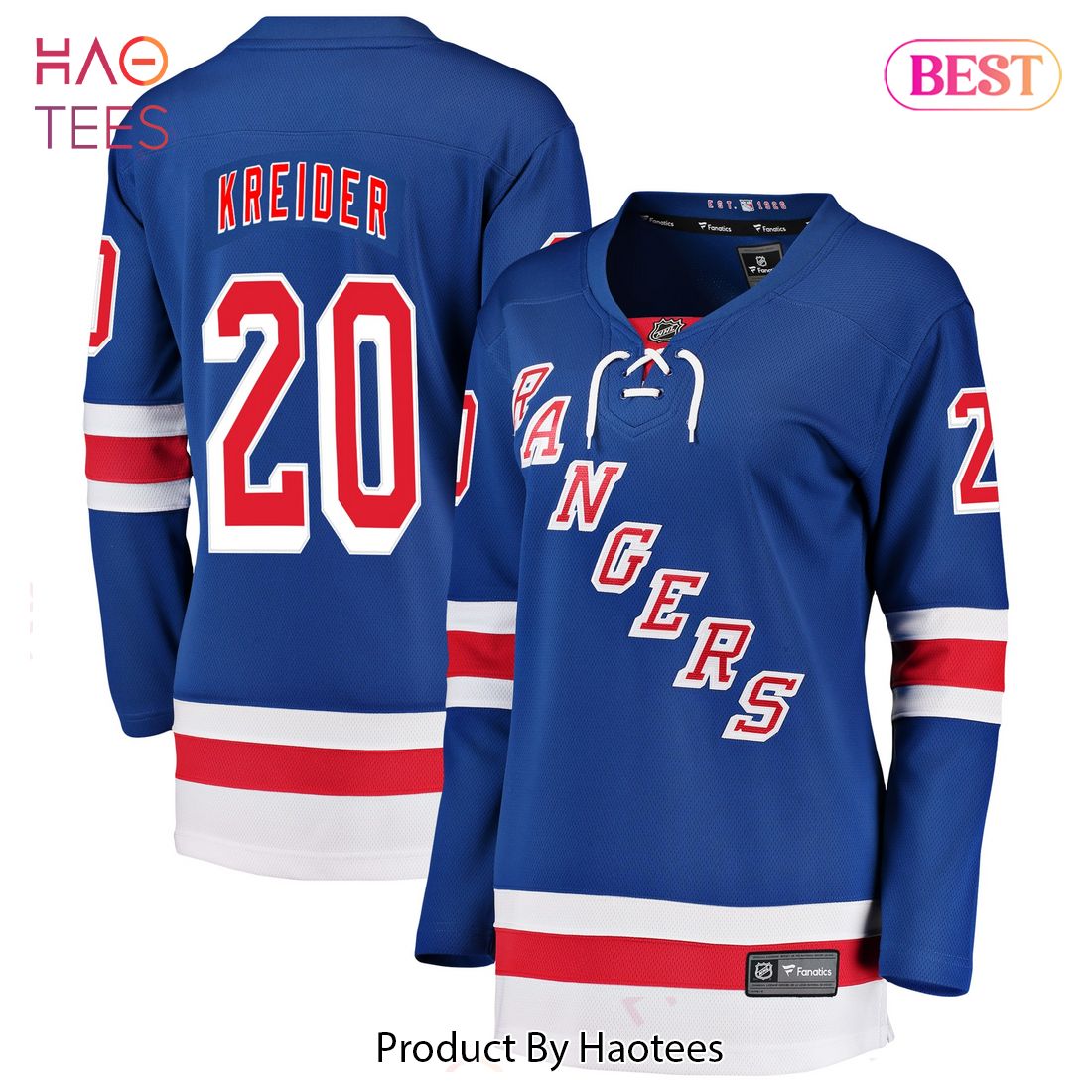 Chris Kreider New York Rangers Fanatics Branded Women’s Breakaway Player Jersey Blue