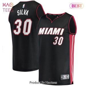 Chris Silva Miami Heat Fanatics Branded 2021 22 Fast Break Replica Jersey Icon Edition Black