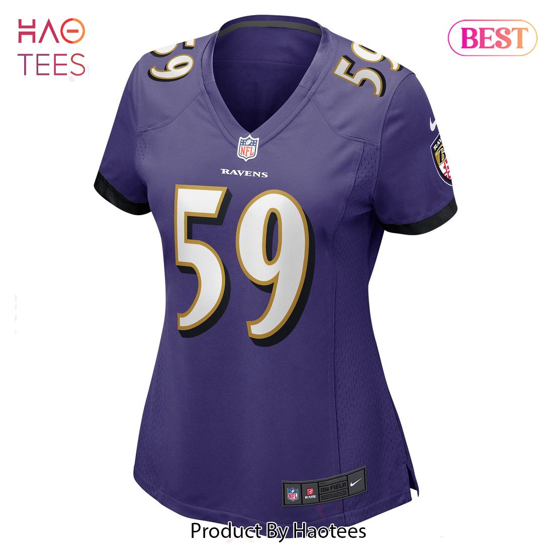 Daelin Hayes Baltimore Ravens Nike Women’s Game Jersey Purple Luxury Store