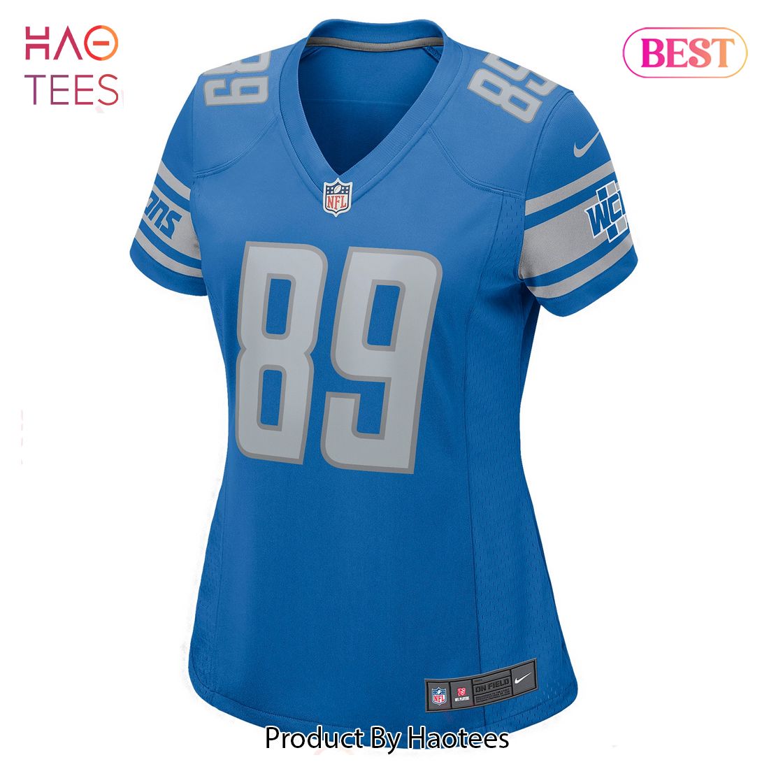 Dan Campbell Detroit Lions Nike Women's Retired Player Game Jersey Blue