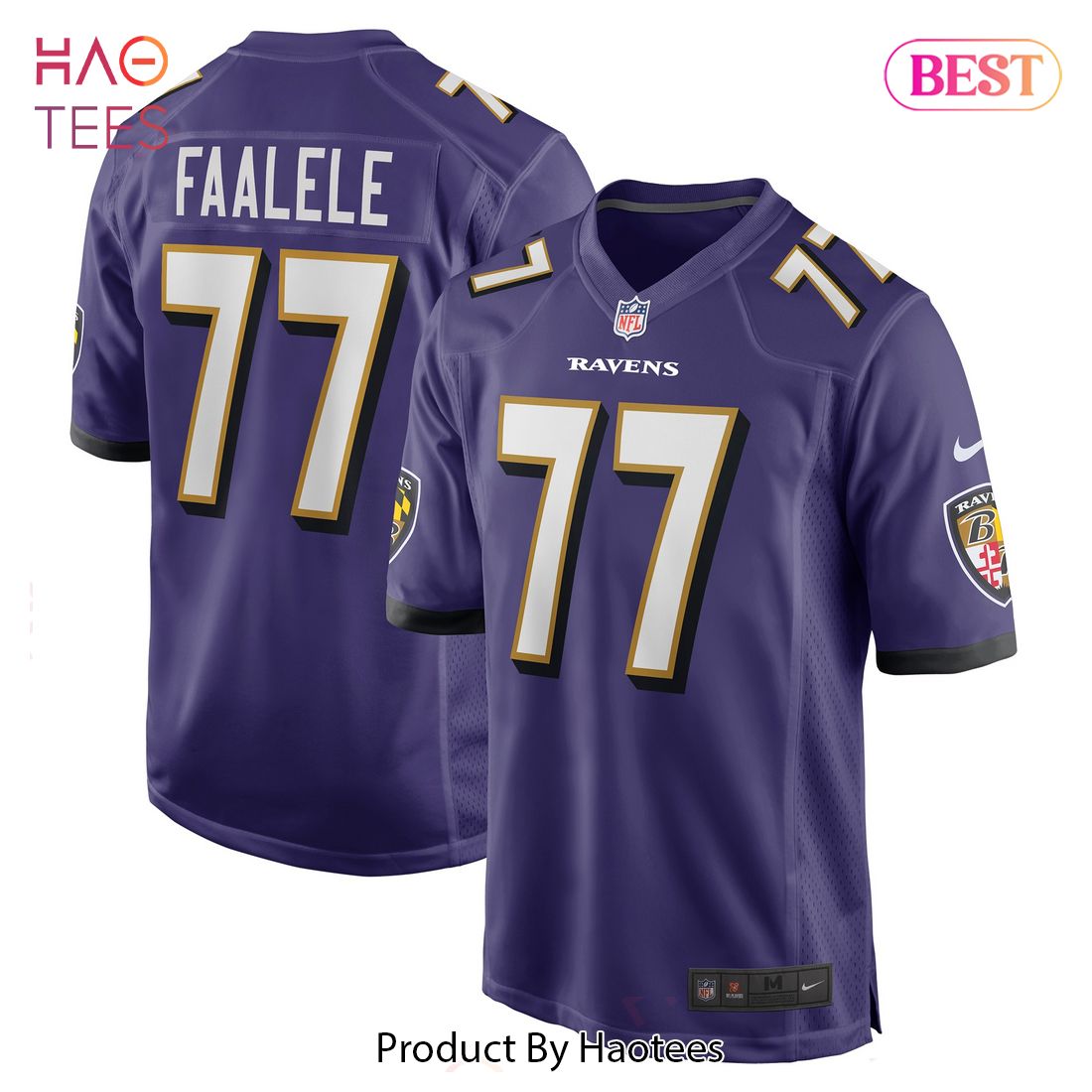 Daniel Faalele Baltimore Ravens Nike Player Game Jersey Purple Luxury Store