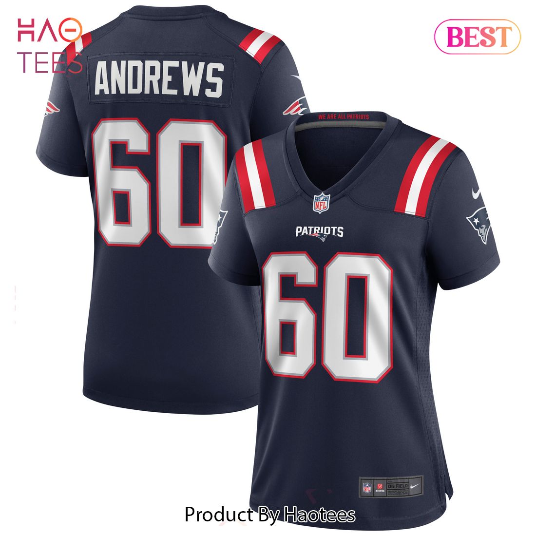 David Andrews New England Patriots Nike Women’s Game Jersey Navy